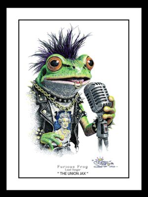 No. 164 Furious Frog ( All "Cutie" artworks are offered in A4 size only )